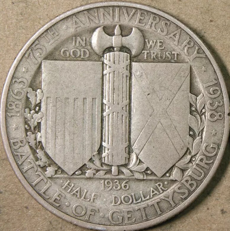 1936-Gettysburg-Half-Dollar---Circulated!--Thoughts-On-Grade,-Surfaces?